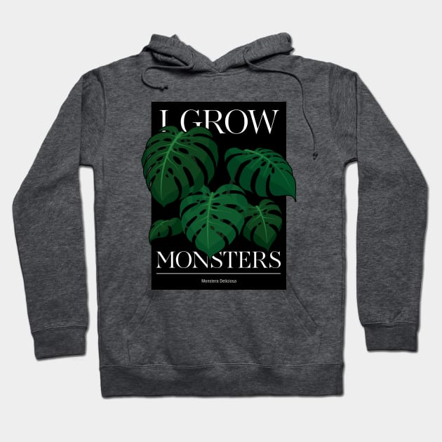 Monstera Deliciosa Plant Lover Collection Hoodie by LEO+SKYLAR